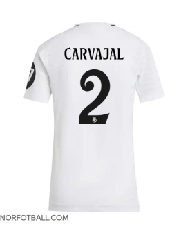 Billige Fotballdrakt Real Madrid Daniel Carvajal #2 Replika Hjemmedrakt Dame 2024-25 Kortermet